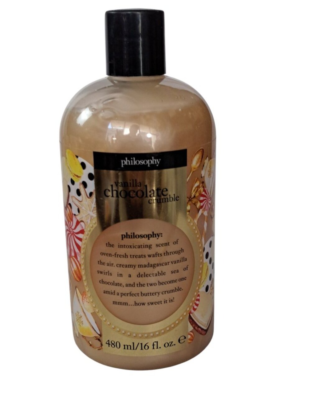 Philosophy Vanilla Chocolate Crumble 3-in-1 Shampoo, Shower Gel & Bubble Bath - Picture 4 of 11